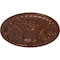Ekena Millwork Tristan Ceiling Medallion (Fits Canopies up to 5 1/2"), Hand-Painted Copper Penny, 26"OD x 3"P CM26TNCPS - alternate 2
